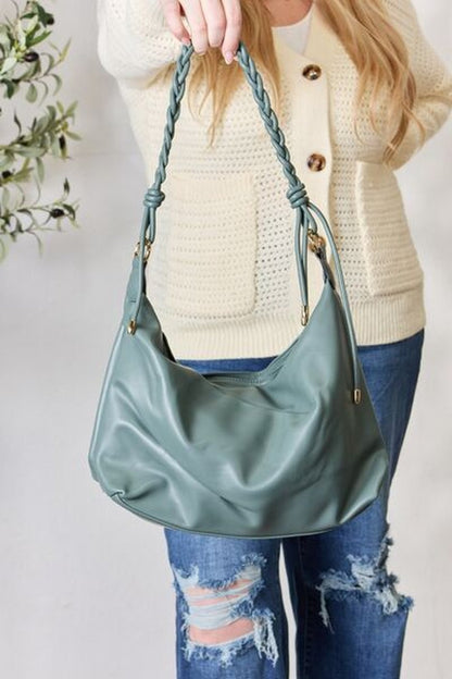 SHOMICO Braided Strap Shoulder Bag - Handbag - FITGGINS