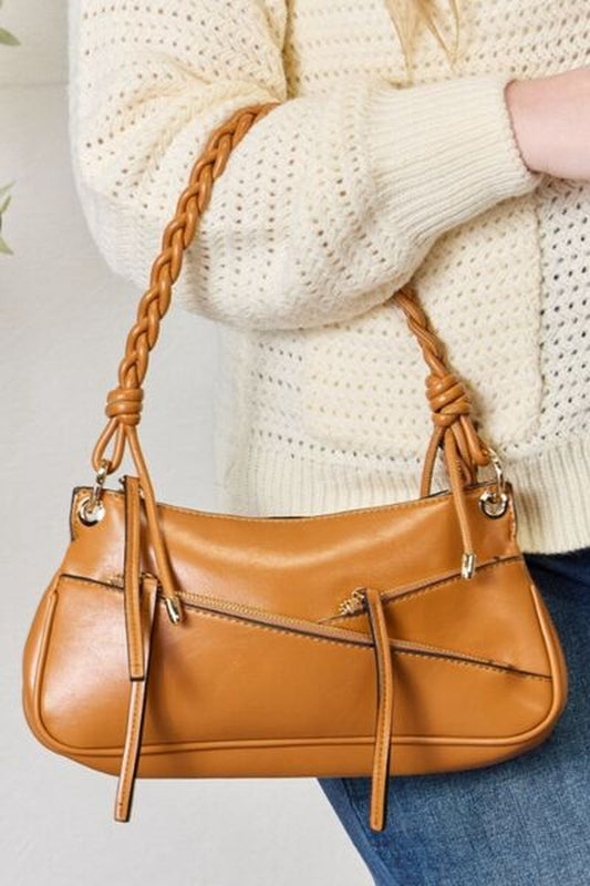 SHOMICO Braided Strap Shoulder Bag - Handbag - FITGGINS