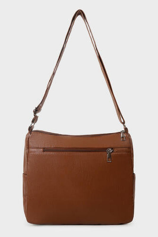 Small PU Leather Handbag - Handbag - FITGGINS