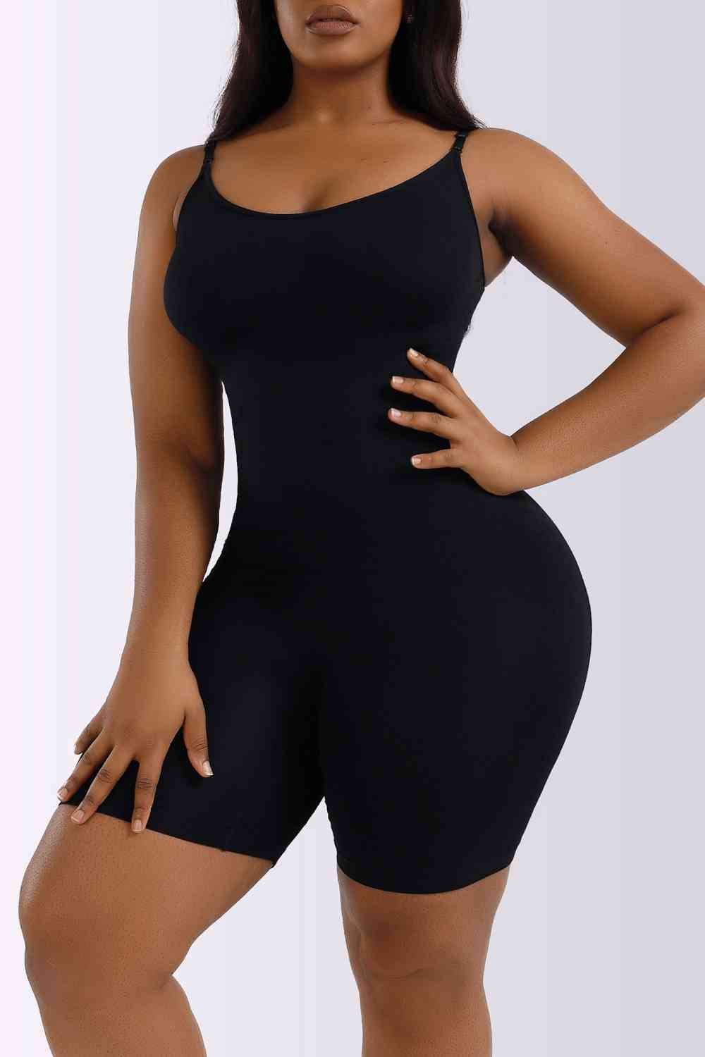 Spaghetti Strap Shaping Romper - Shapewear - FITGGINS