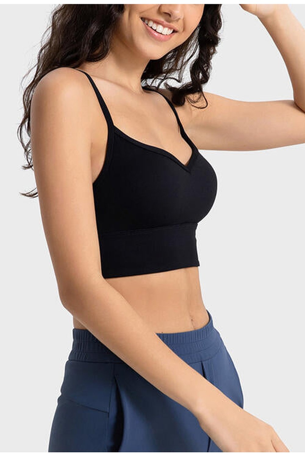 Spaghetti Strap Sport Bra - Sports Bras - FITGGINS