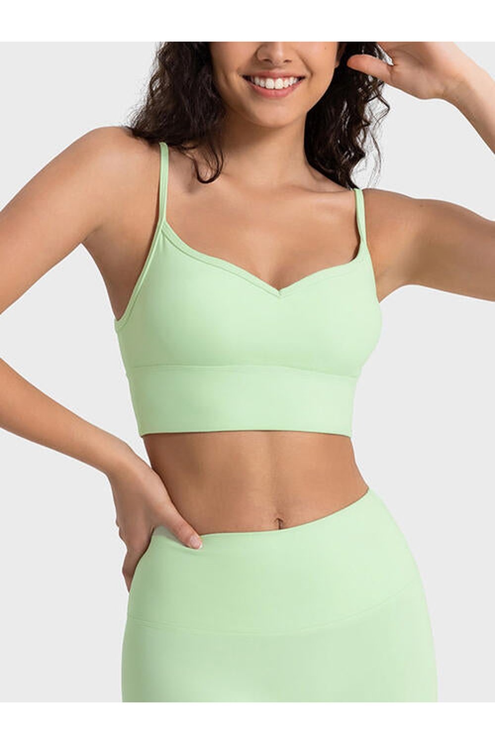 Spaghetti Strap Sport Bra - Sports Bras - FITGGINS