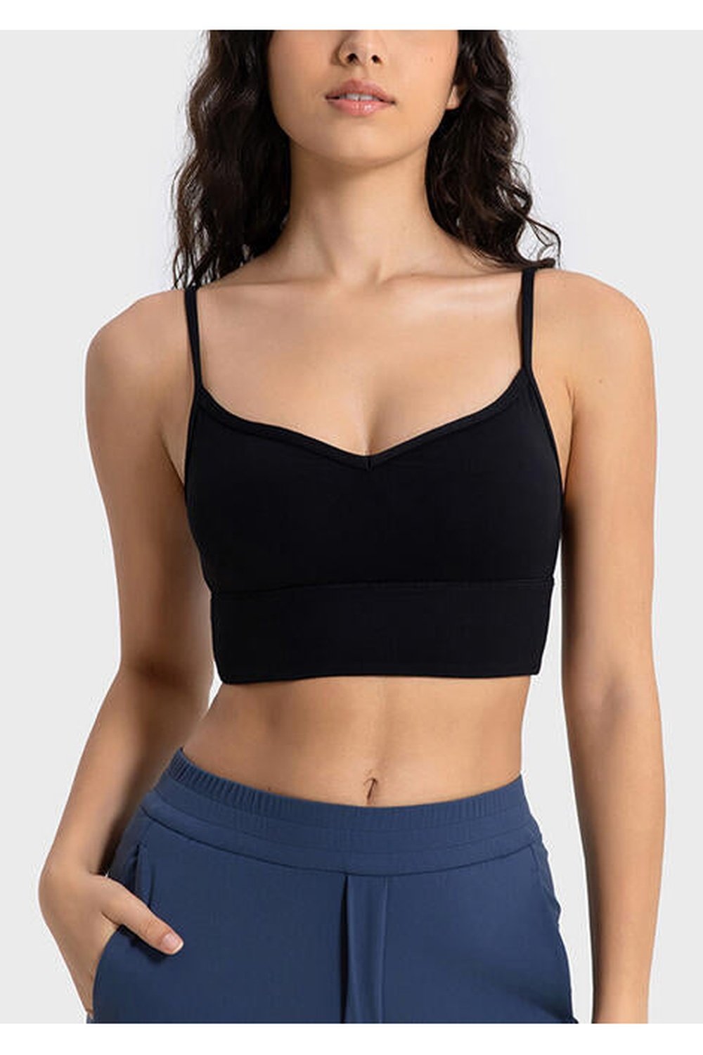 Spaghetti Strap Sport Bra - Sports Bras - FITGGINS