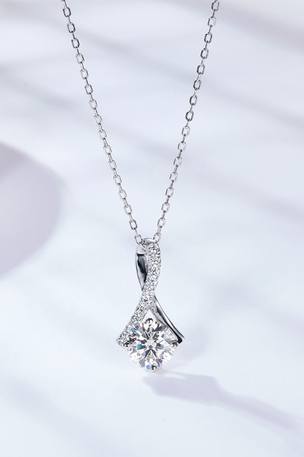 Special Occasion 1 Carat Moissanite Pendant Necklace - Necklaces - FITGGINS