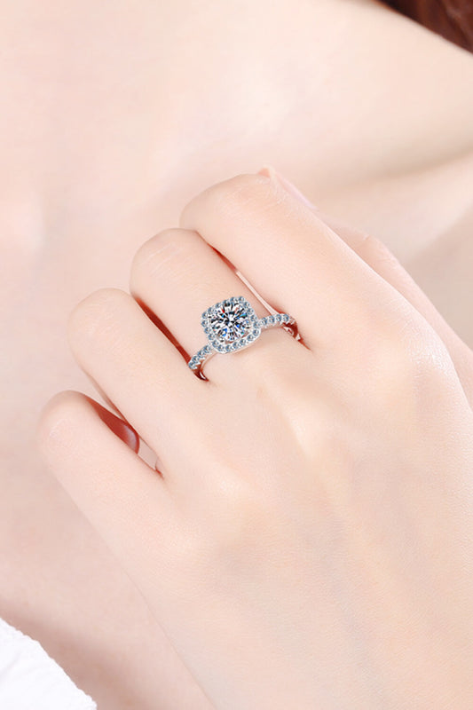 Square Moissanite Ring - Rings - FITGGINS