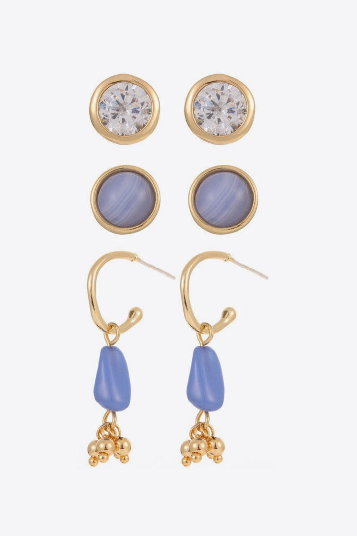 Stone Drop Earrings - Earrings - FITGGINS
