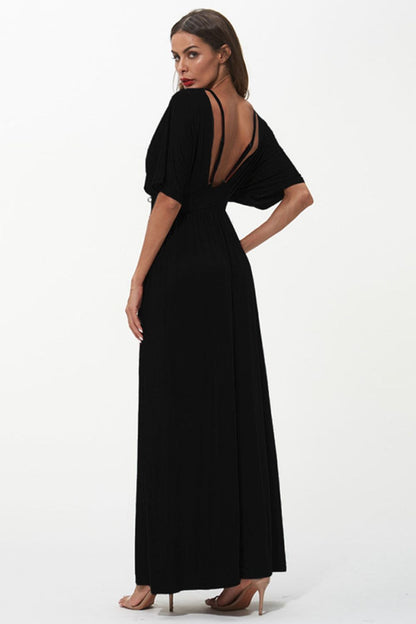 Strappy Neck Maxi Dress - Casual & Maxi Dresses - FITGGINS