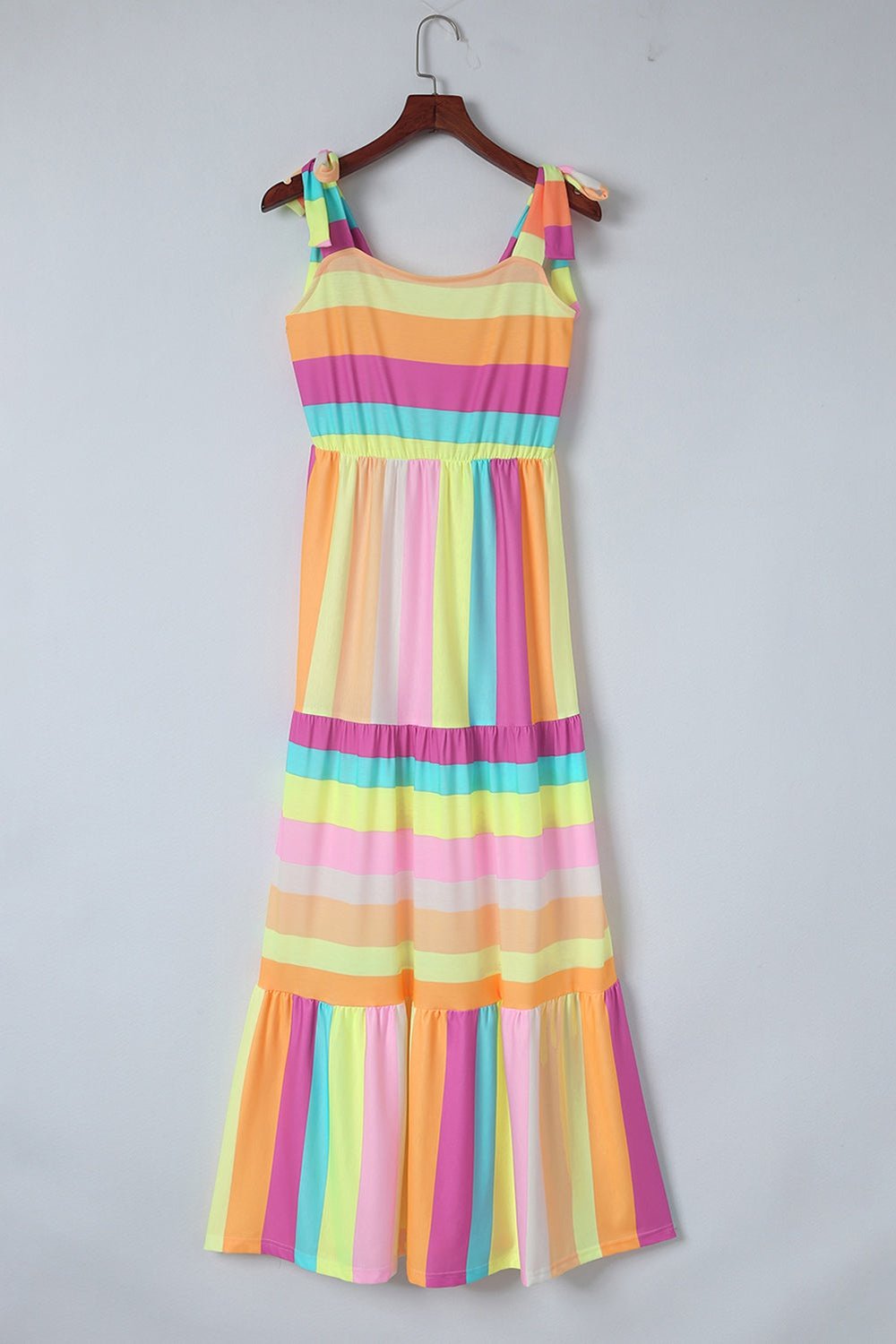 Striped Sleeveless Maxi Dress - Casual & Maxi Dresses - FITGGINS