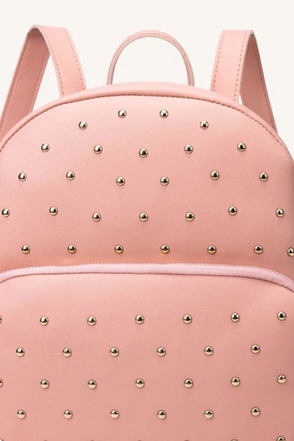 Studded PU Leather Backpack - Handbag - FITGGINS