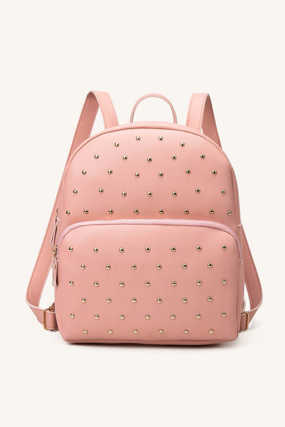 Studded PU Leather Backpack - Handbag - FITGGINS