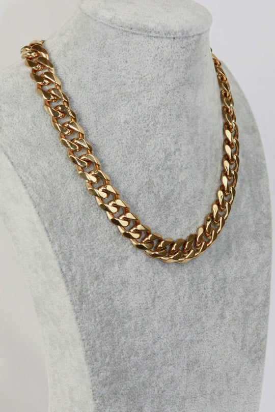 Thick Curb Chain Stainless Steel Necklace - Necklaces - FITGGINS