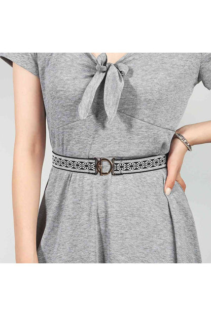 Toggle Clasp Elastic Belt - Belt - FITGGINS