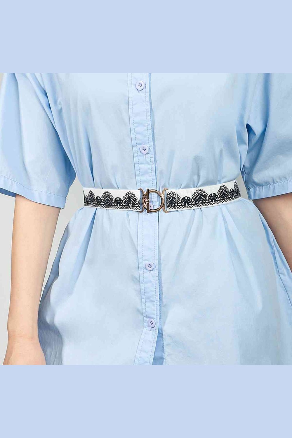 Toggle Clasp Elastic Belt - Belt - FITGGINS