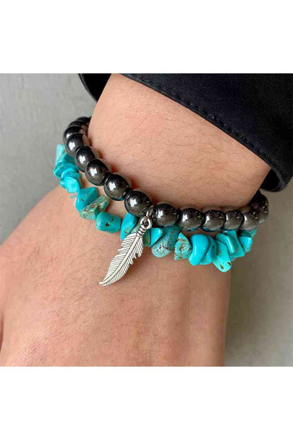 Turquoise Alloy Bracelet - Durable & Stylish