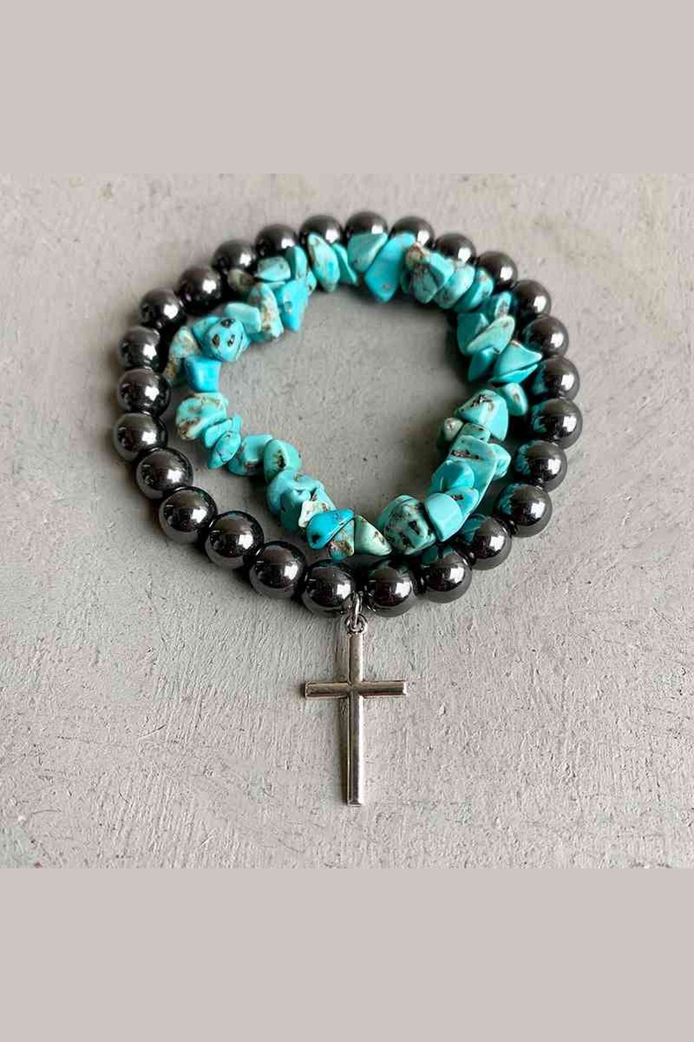 Turquoise Alloy Bracelet - Bracelets - FITGGINS