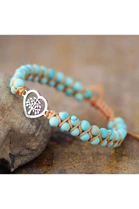 Turquoise Beaded Bracelet - Bracelets - FITGGINS