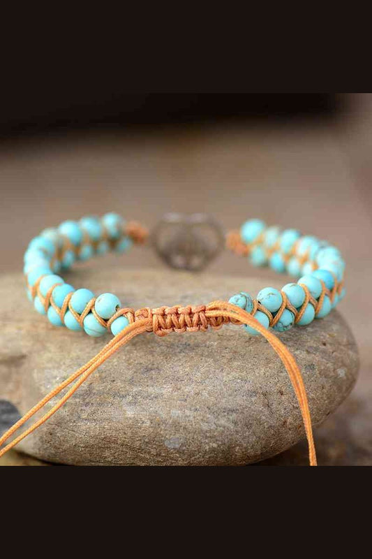 Turquoise Beaded Bracelet - Bracelets - FITGGINS