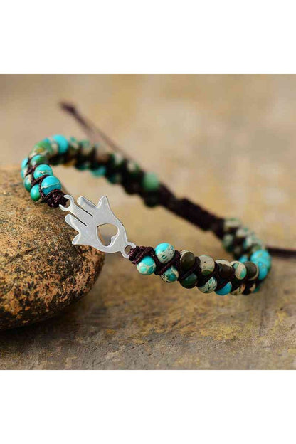 Turquoise Beaded Bracelet - Bracelets - FITGGINS