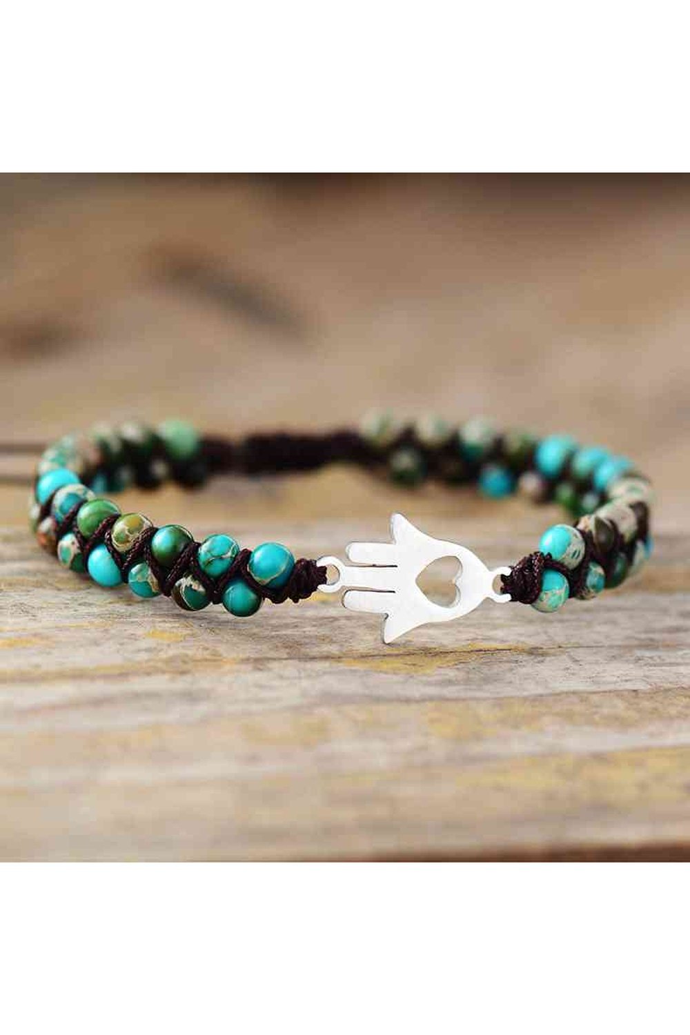 Turquoise Beaded Bracelet - Bracelets - FITGGINS