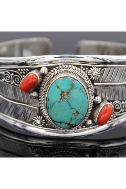 Turquoise Open Bracelet - Bracelets - FITGGINS