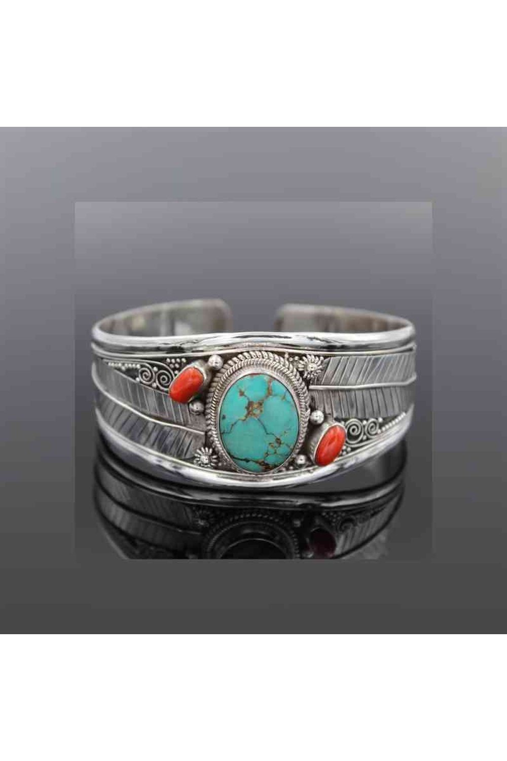 Turquoise Open Bracelet - Bracelets - FITGGINS