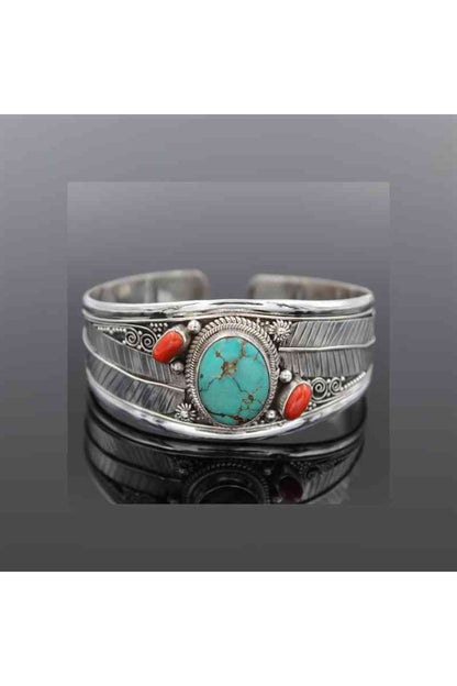 Turquoise Open Bracelet - Bracelets - FITGGINS