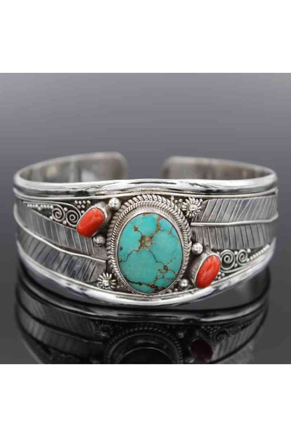 Turquoise Open Bracelet - Bracelets - FITGGINS