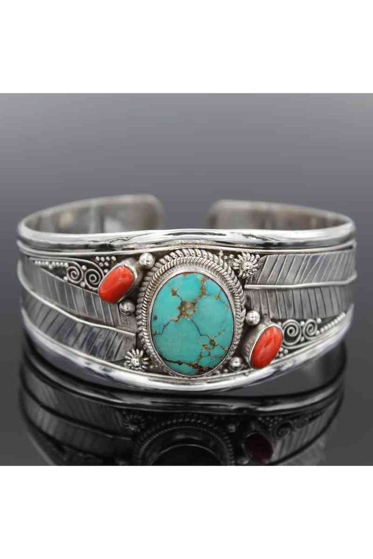 Turquoise Open Bracelet - Bracelets - FITGGINS