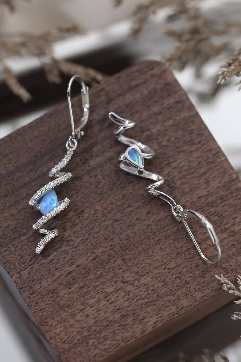 Twisted Opal Drop Earrings - Earrings - FITGGINS