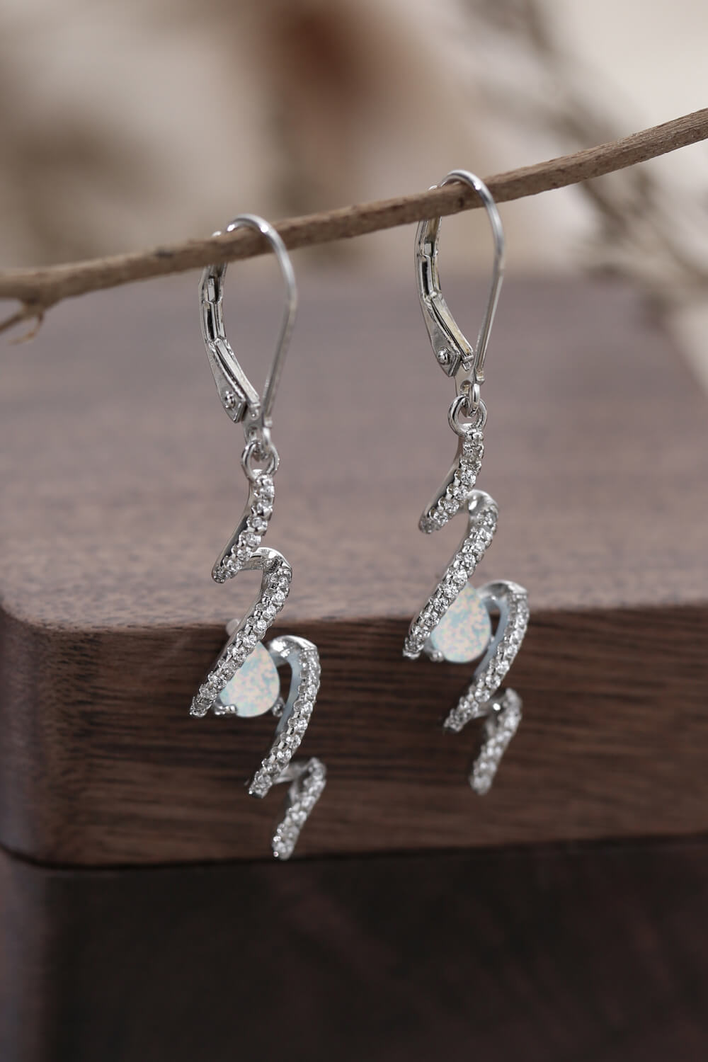 Twisted Opal Drop Earrings - Earrings - FITGGINS
