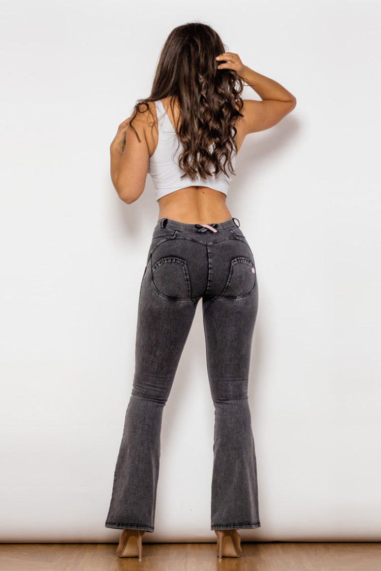 Two-Button Flare Jeans - Jeans - FITGGINS