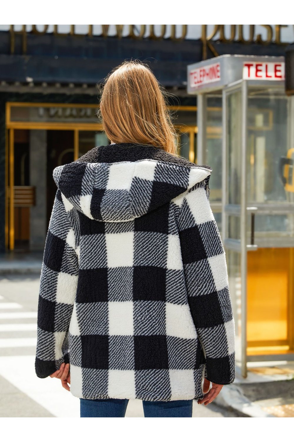 Two-Side Wear Hooded Coat - Jackets - FITGGINS