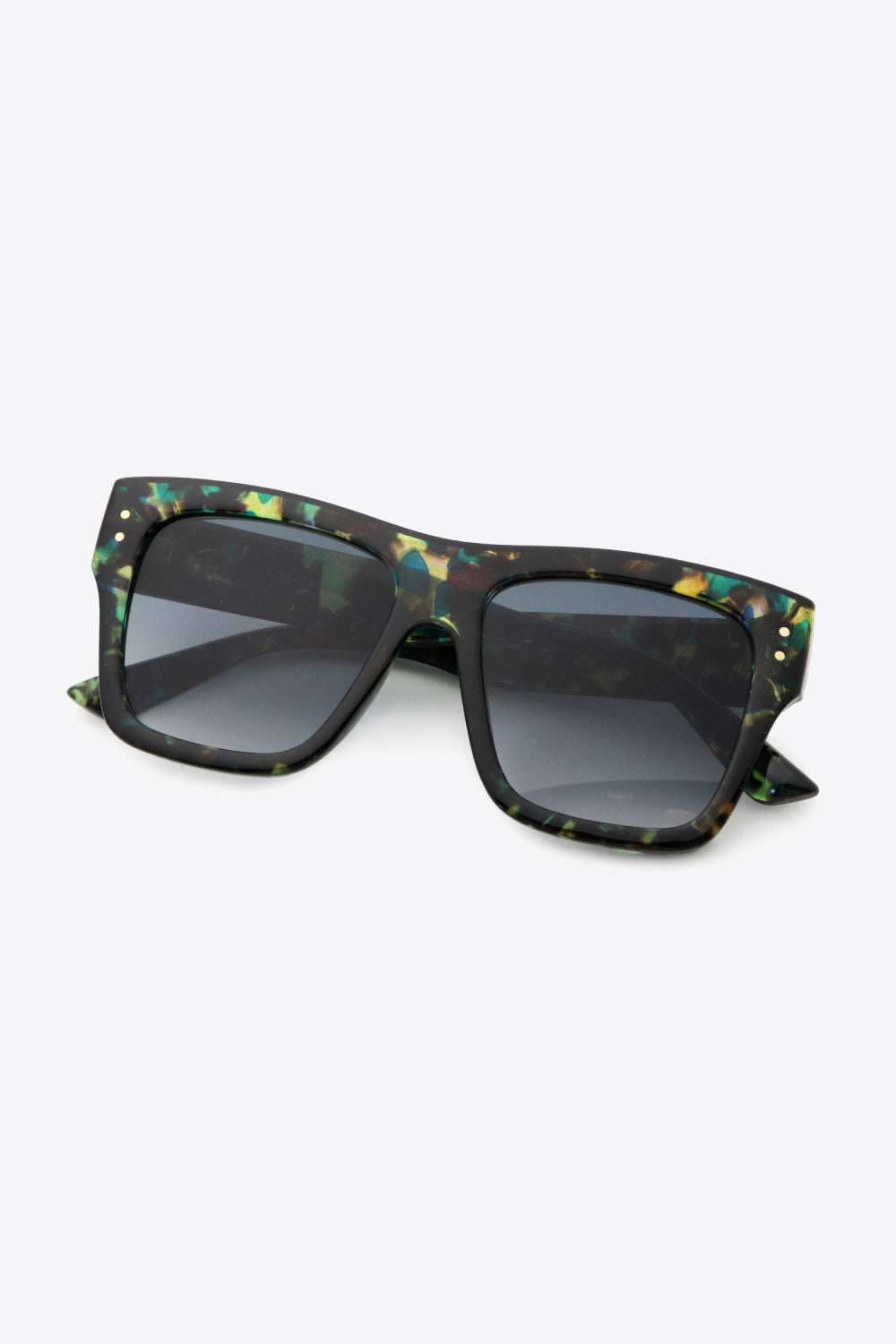 UV400 Patterned Polycarbonate Square Sunglasses - Sunglasses - FITGGINS