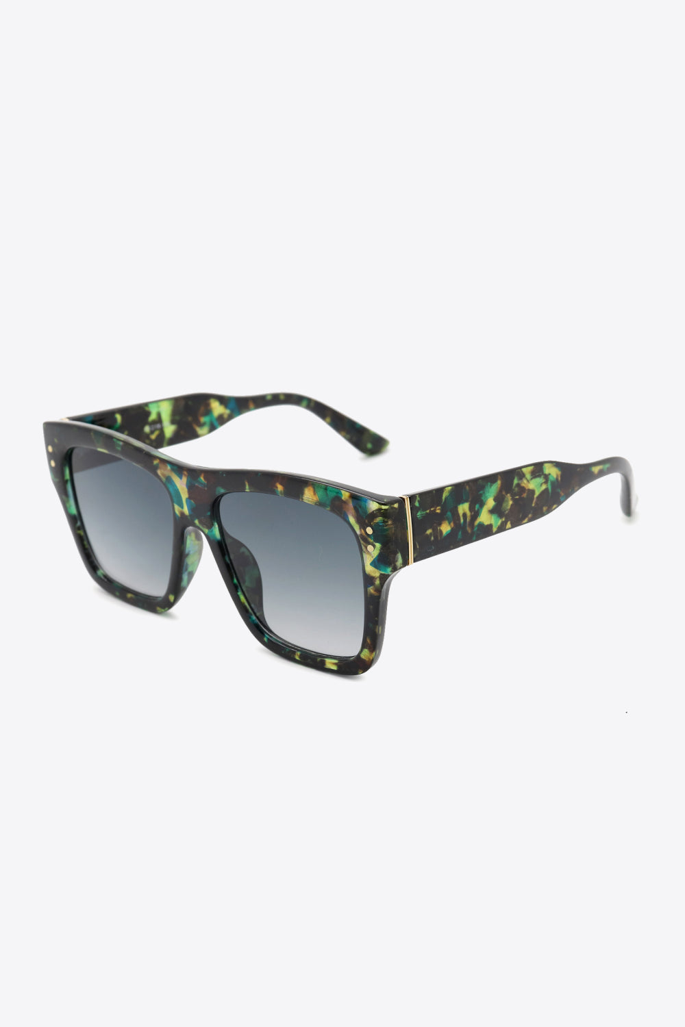 UV400 Patterned Polycarbonate Square Sunglasses - Sunglasses - FITGGINS