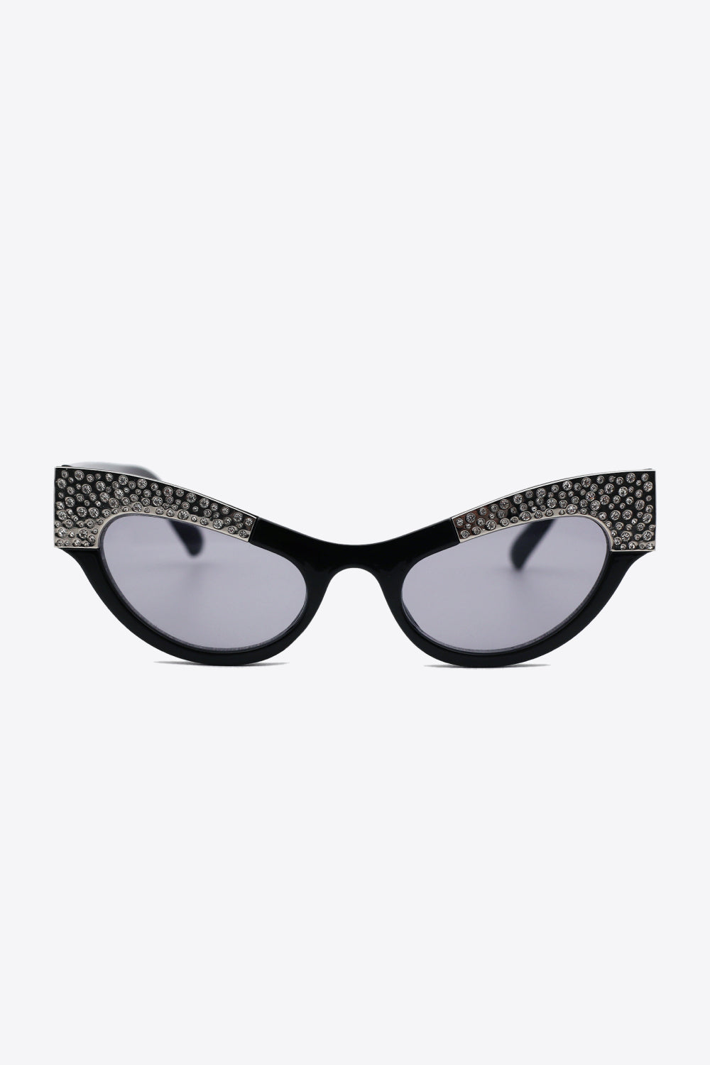 UV400 Rhinestone Trim Cat-Eye Sunglasses - Sunglasses - FITGGINS