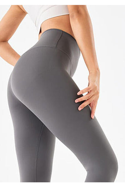 Wide Waistband Sports Leggings - Leggings - FITGGINS