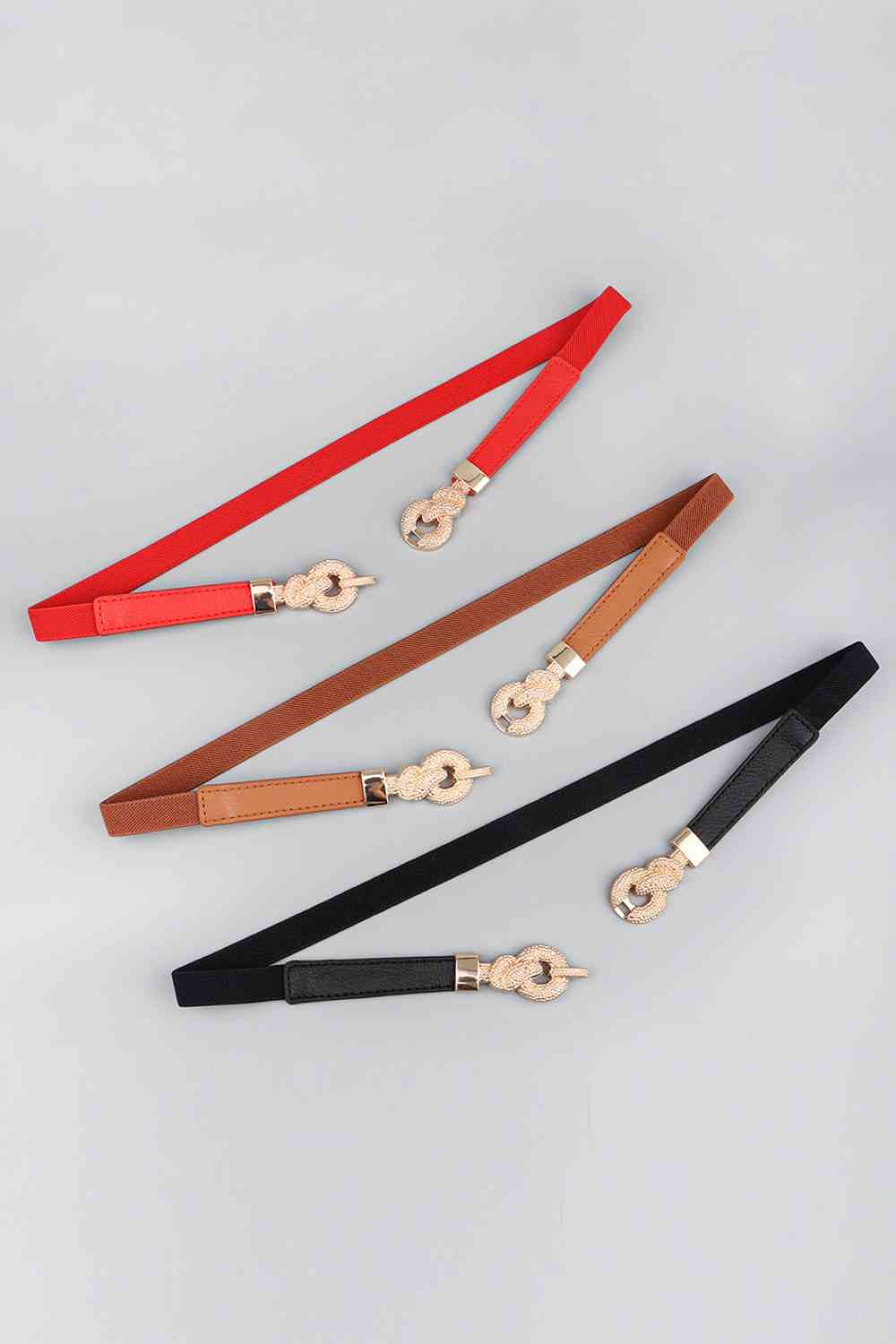 Zinc Alloy Buckle PU Leather Belt - Belt - FITGGINS