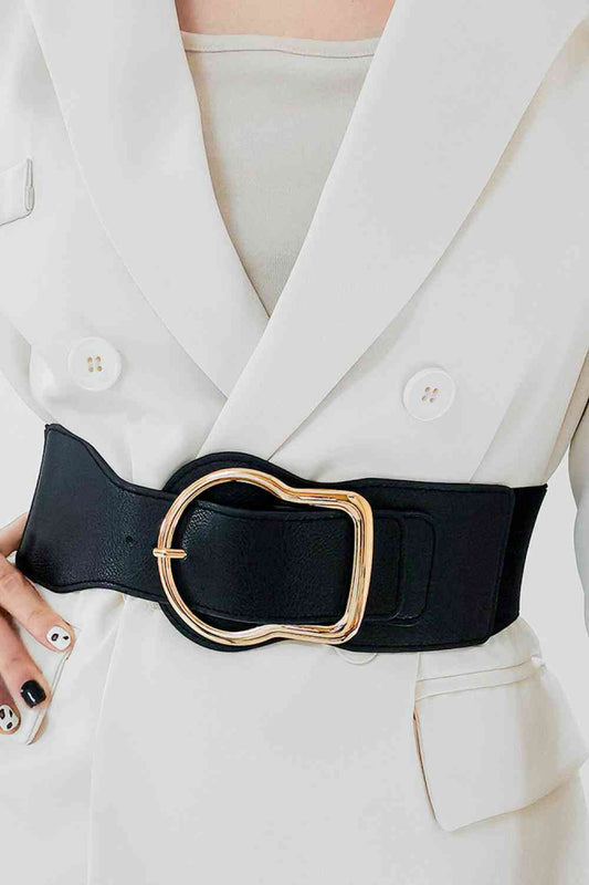 Zinc Alloy PU Leather Belt - Belt - FITGGINS