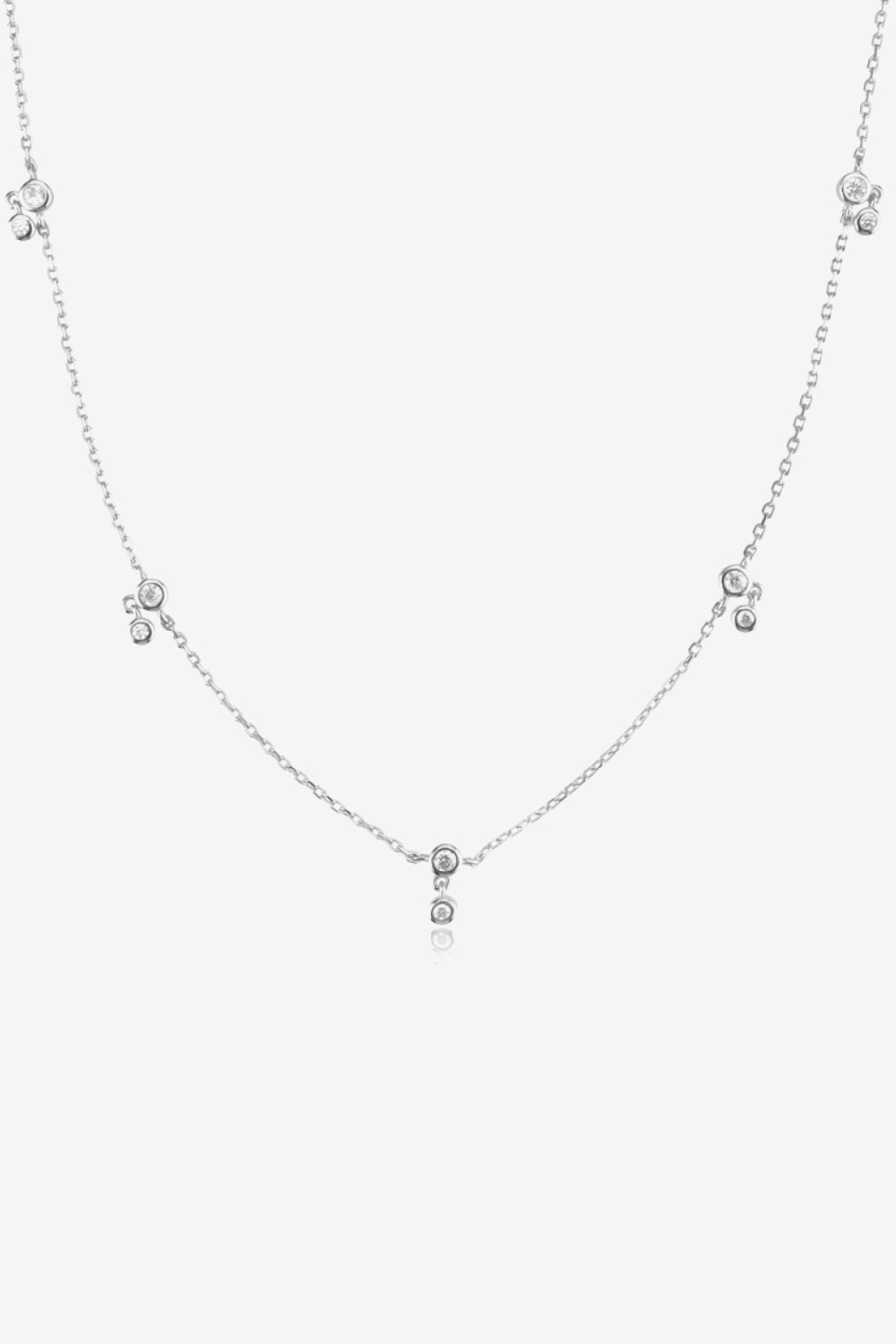 Zircon 925 Sterling Silver Necklace - Necklaces - FITGGINS