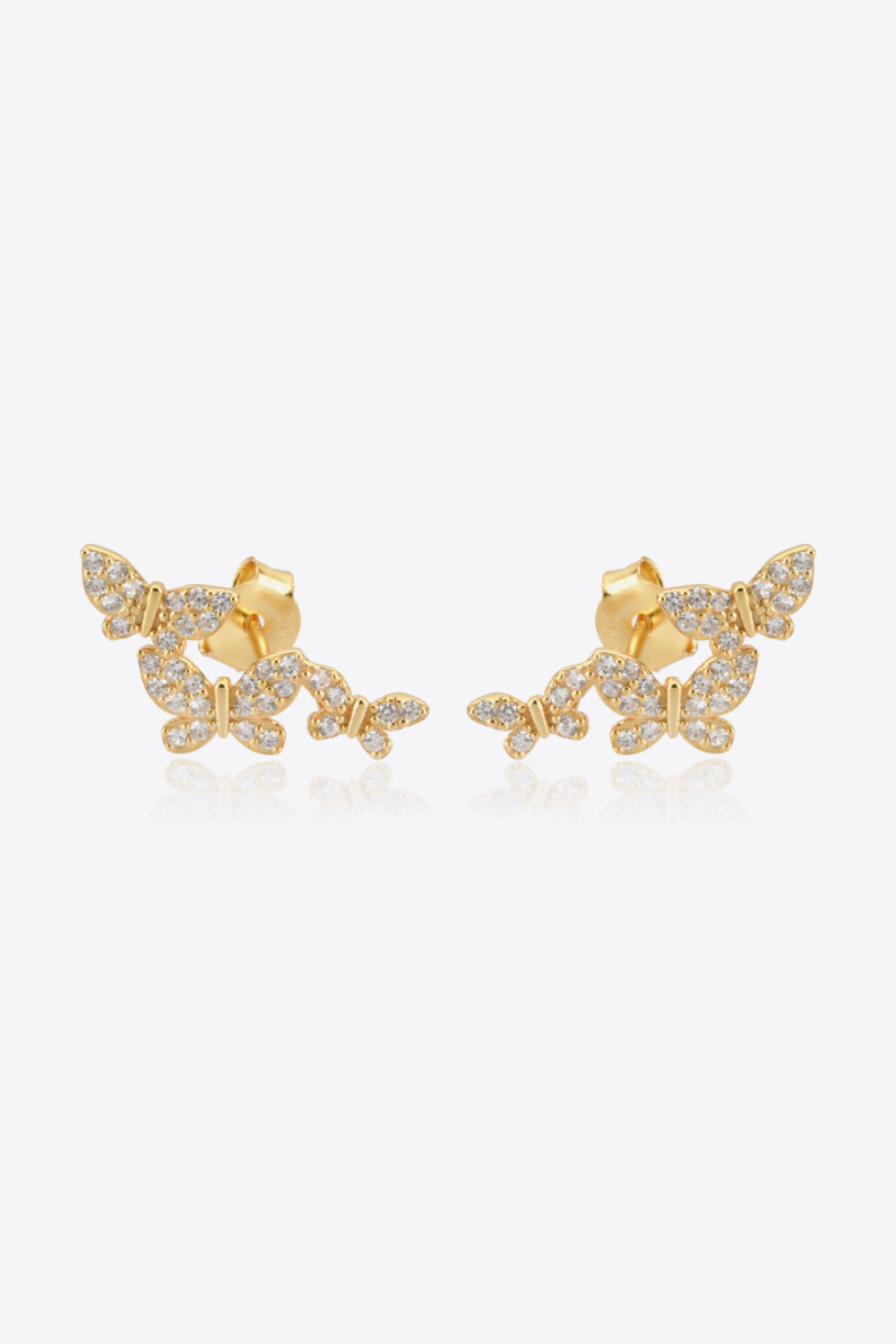 Zircon Butterfly 925 Sterling Silver Earrings - Earrings - FITGGINS