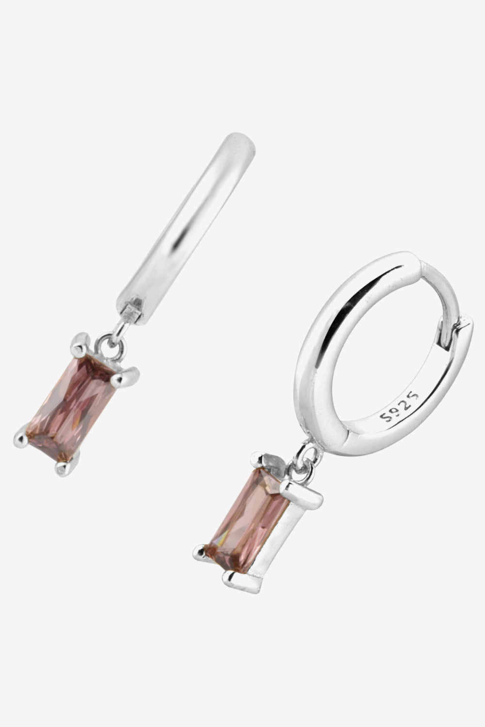Zircon Huggie Drop Earrings - Earrings - FITGGINS