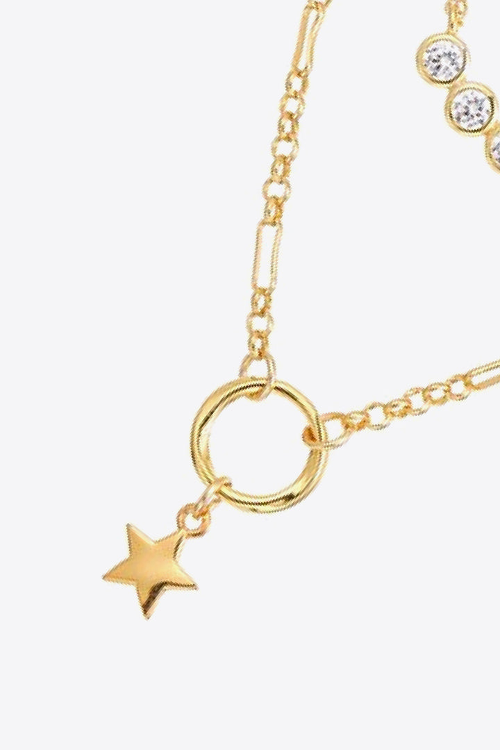 Zircon Star Pendant Necklace - Necklaces - FITGGINS