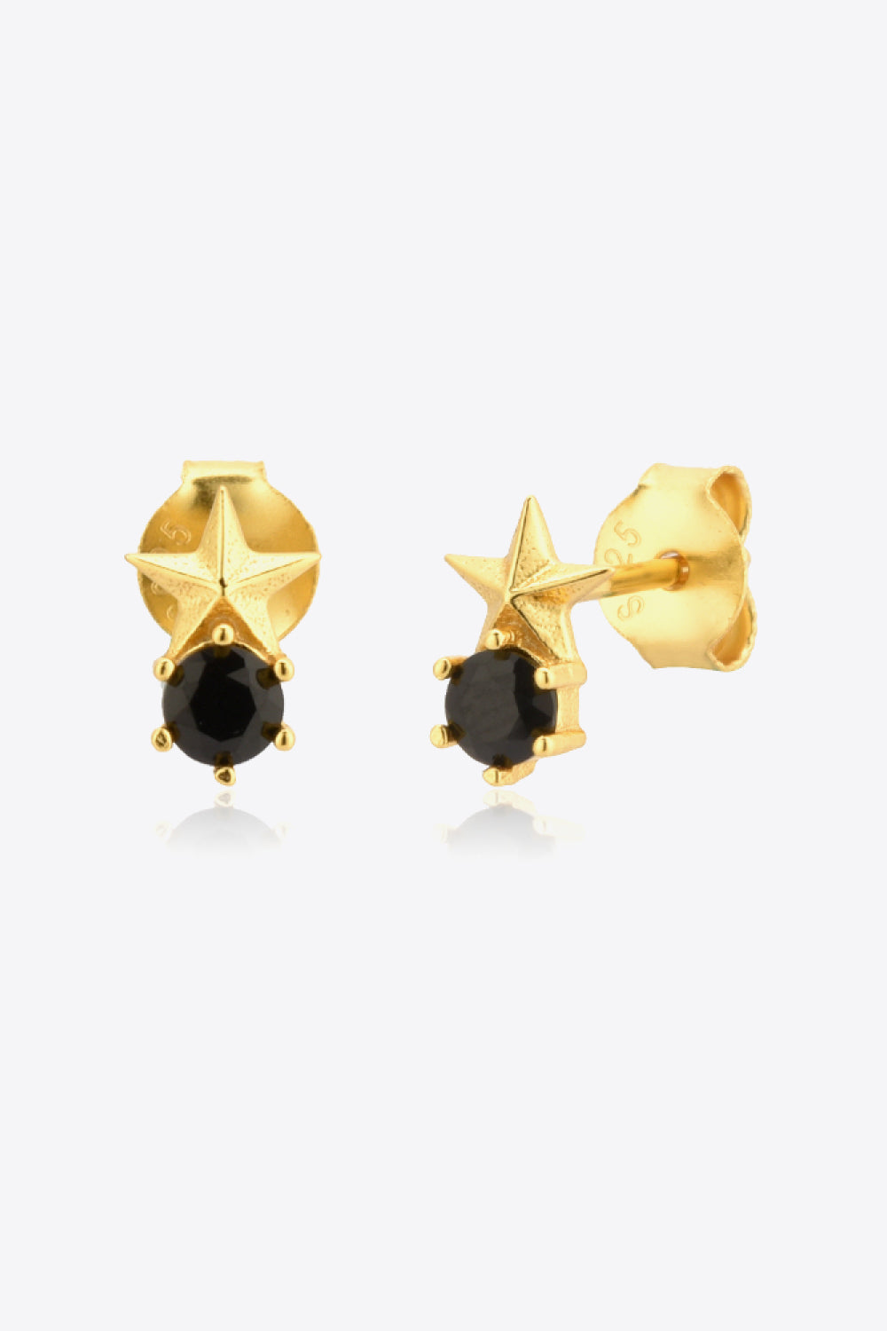 Zircon Star Stud Earrings - Earrings - FITGGINS