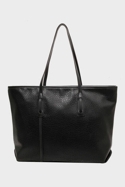 PU Leather Tote Bag - Handbag - FITGGINS