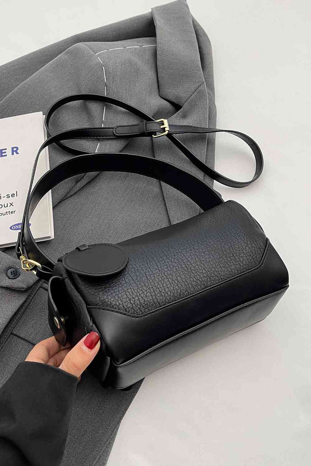 PU Leather Crossbody Bag - Handbag - FITGGINS