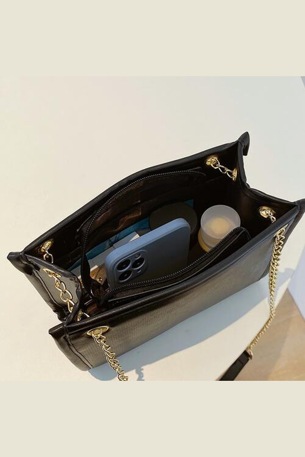 PU Leather Crossbody Bag - Handbag - FITGGINS